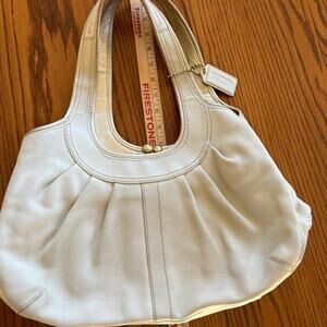 Coach- ERGO CREAM Leather handbag/tote/shoulder bag